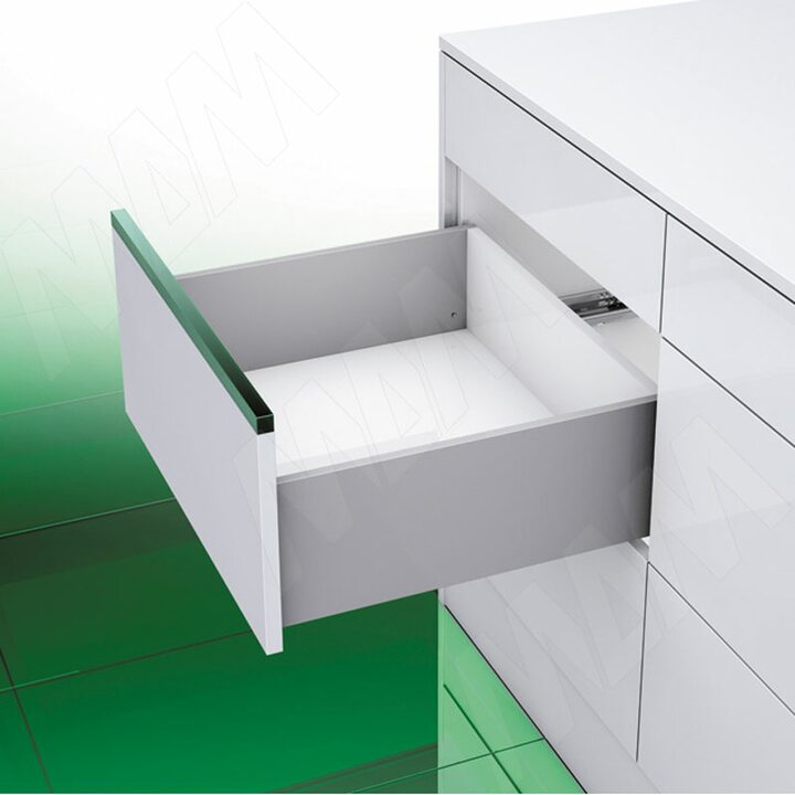 VIONARO  Высокий ящик H=185, плавное закрывание, серый металлик 500 мм