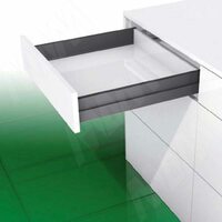 NOVA PRO SCALA [S] Стандартный ящик без рейлингов, h90 мм, открывание от нажатия/плавное закрывание, графит, 500 мм