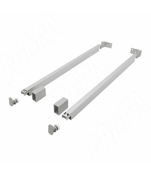 NOVA PRO SCALA комплект прямоугольных рейлингов 450 мм, серый металлик