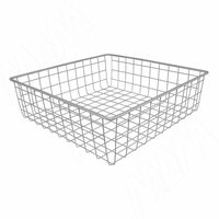 BASE Корзина сетчатая, 400х400х120 мм, металлик серебристый