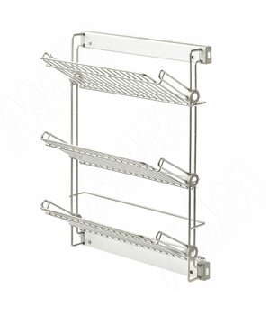 ELITE Полка для обуви, 3-х уровн. выдв., крепл./бок. левое, плавн.закр.