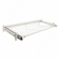 BELLE Корзина для обуви, 900 мм, глубина 350 мм, белый, полн. выдв.