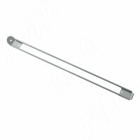 Скоба опорная для сетчатой полки, металлик серебристый