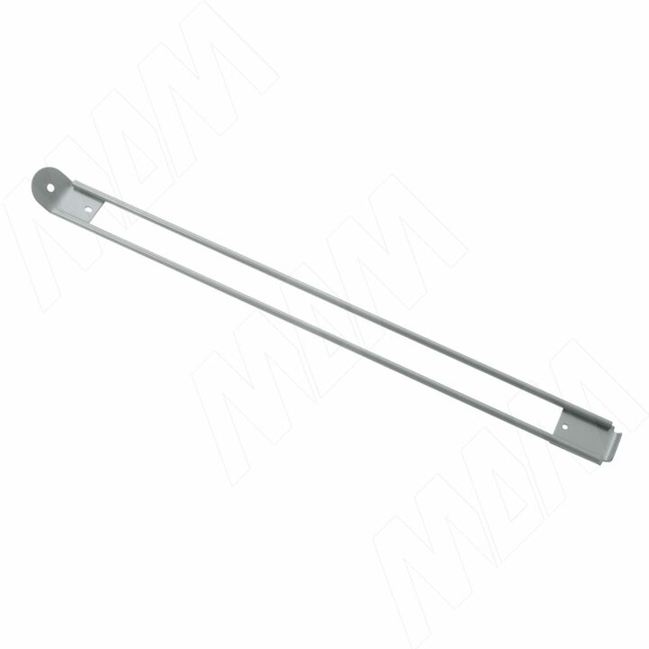 Скоба опорная для сетчатой полки, металлик серебристый