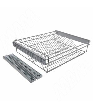 PARTNER Корзина для обуви, 750 мм, серый, полн. выдв., плавн. закр.