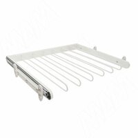 BELLE Вешало для брюк, 700 мм, белый, полн. выдв.