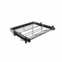 BELLE Корзина для обуви, 900 мм, черный, полн. выдв.