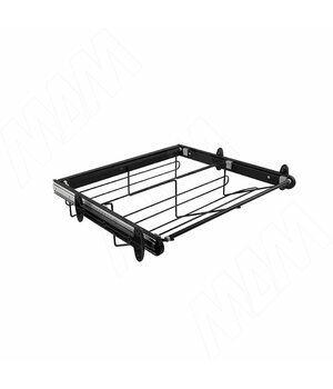 BELLE Корзина для обуви, 900 мм, черный, полн. выдв.