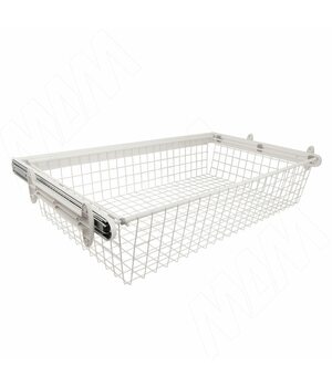 BELLE Корзина для белья, 900 мм, белый, полн. выдв.