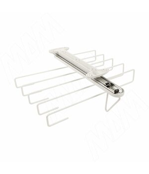 BELLE Вешало для брюк, потолочного крепления, глубина 350 мм, белый, полн. выдв.