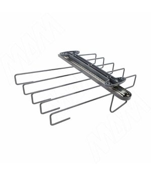 BELLE Вешало для брюк, потолочного крепления, глубина 350 мм, графит, полн. выдв.