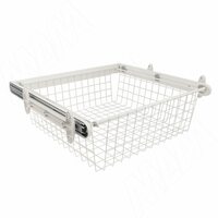 BELLE Корзина для белья, 700 мм, белый, полн. выдв.