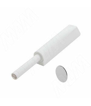 Комплект K-PUSH TECH усиленный 37 мм накладной с магнитом, белый, с крепежом и ответными планками