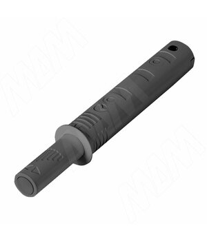 K-PUSH TECH 20 мм врезной с рез. демпфером, антрацит
