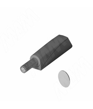 Комплект K-PUSH TECH 20 мм накладной с магнитом, антрацит, с крепежом и ответными планками