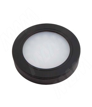 LUNA Светодиодный светильник точечный круглый, черный, 12V, нейтральный белый 4000К, 2W