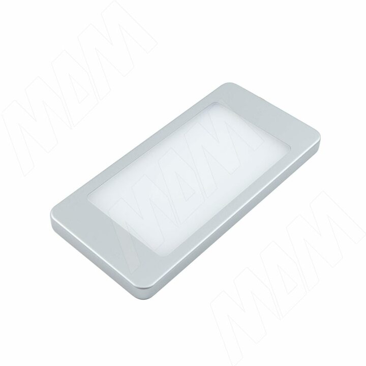 POCKET Светодиодный светильник, 160*80 мм, серебро, 12V, нейтральный белый 4000К, 3W