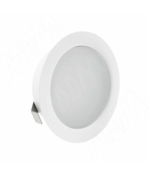 SOLO Светодиодный светильник точечный врезной, белый матовый, 12V, нейтральный белый 4000К, 4W