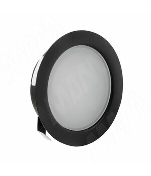 SOLO Светодиодный светильник точечный врезной, черный матовый, 12V, теплый белый 3000К, 4W