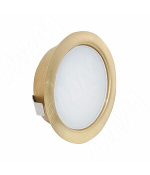 SOLO Светодиодный светильник точечный врезной, золото сатин, 12V, теплый белый 3000К, 4W