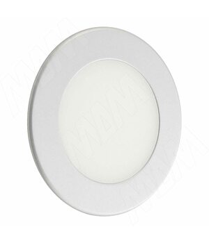 ATOM Точечный светильник круглый, серебро, 24V, нейтральный белый 4000К, 3W