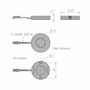 STEEL Светодиодный светильник точечный, накладной, нерж. сталь, IP67, 12V, нейтральный белый 4000К, 1W