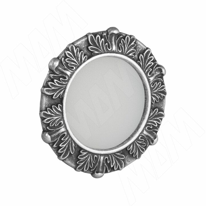 ACANTHUS Точечный светильник круглый, серебро состаренное, 12V, теплый белый 3000К, 3W