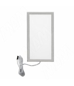 TITAN Светодиодный светильник накладной, нерж.сталь, 12V, 201мм, нейтральный белый 4000К, 6W