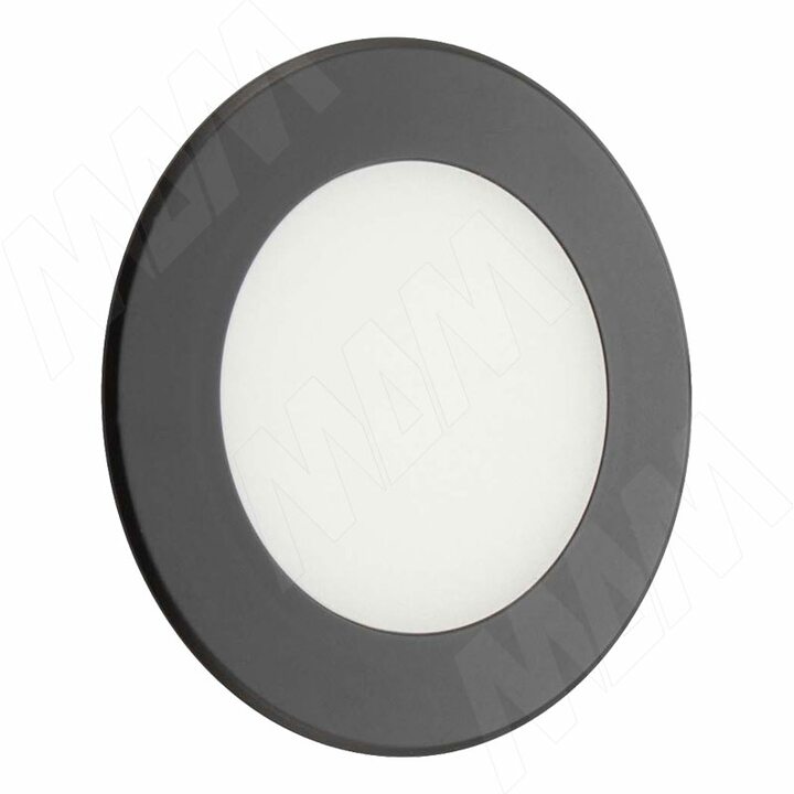 ATOM Точечный светильник круглый, черный, 24V, нейтральный белый 4000К, 3W