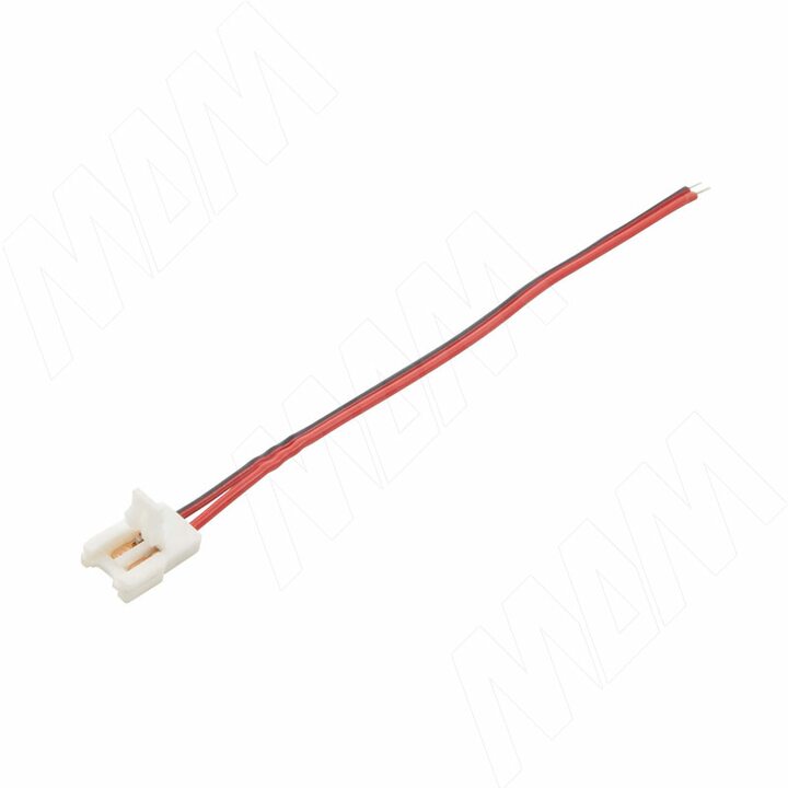 SLIM Коннектор для ленты 8 мм, к блоку питания, провод 150 мм, IP20