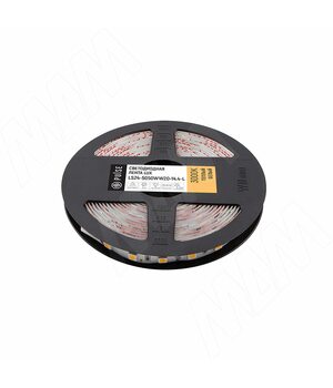 LUX лента светодиодная 5050/60, 24V, 5 м, CRI 90, теплый белый 3000К, IP20, 14.4W/1м