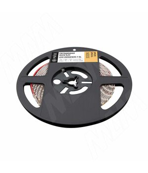 LUX, SLIM лента светодиодная 2835/120, 12V, 5 м, основание 5 мм, CRI 90, теплый белый 3000К, IP20, 7W/1м