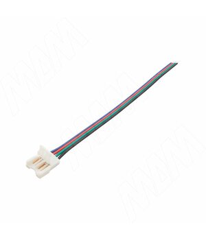 SLIM Коннектор для ленты 10 мм RGB, к блоку питания, провод 150 мм, IP20