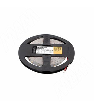 LUX лента светодиодная 2835/60, 24V, 5 м, CRI 90, теплый белый 3000К, IP20, 4.8W/1м