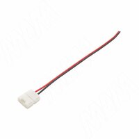STANDART Коннектор для ленты 8 мм, 120 диодов, к блоку питания, провод 150 мм, IP20