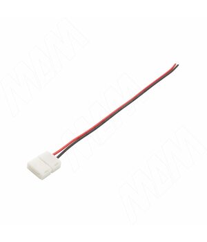 STANDART Коннектор для ленты 8 мм, к блоку питания, провод 150 мм, IP20