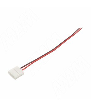 STANDART Коннектор для ленты 10 мм, к блоку питания, провод 150 мм, IP20