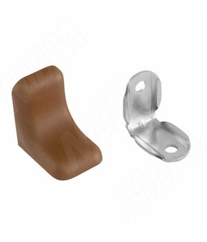 WINK Уголок мебельный с пластиковой накладкой 26х26х20 мм, орех