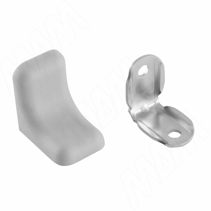 WINK Уголок мебельный с пластиковой накладкой 26х26х20 мм, серый