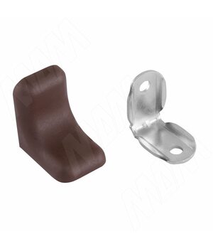 WINK Уголок мебельный с пластиковой накладкой 26х26х20 мм, венге