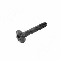 Винт с полукруглой головкой под крест, M4 X 25, черный цинк