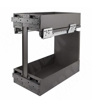 LAMINA Двухуровневая корзина, 300 мм, с боковым крепл., направл. Nova Pro