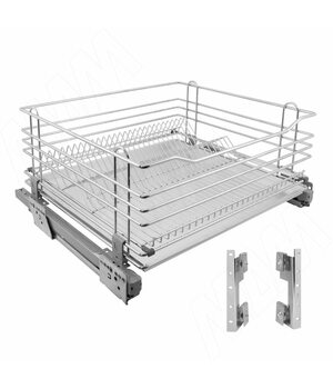 ROUND Корзина-посудосушитель 450 мм, с алюм. поддоном., креплением фасадов, направляющие Nova Pro