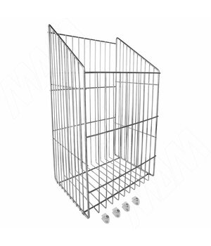 ROUND Корзина для белья, хром