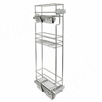 ROUND Трехуровневая корзина в верхн. яр. 150 мм, бок. крепл. лев., с направл. плавн. закр. Nova Pro