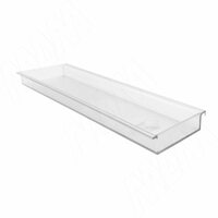 Лоток пластиковый для бутылочниц в нижнюю базу 150 мм, прозрачный