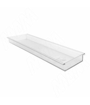 Лоток пластиковый для бутылочниц в нижнюю базу 150 мм, прозрачный