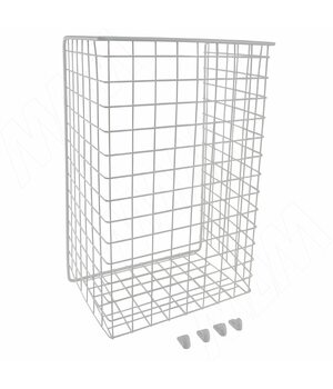 BASE Корзина для белья в базу 400 мм, высота 525 мм, белый