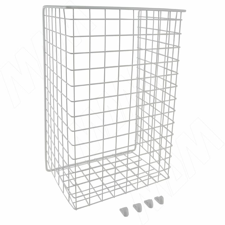 BASE Корзина для белья в базу 400 мм, высота 525 мм, белый