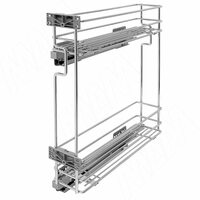 ROUND Двухуровневая корзина, 150 мм, бок. крепл. лев., направл. плавн. закр. Nova Pro
